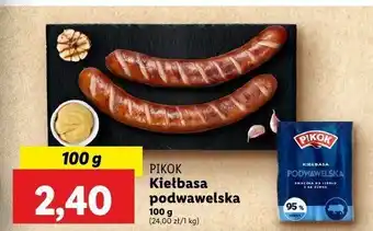 Lidl Kiełbasa podwawelska Pikok oferta