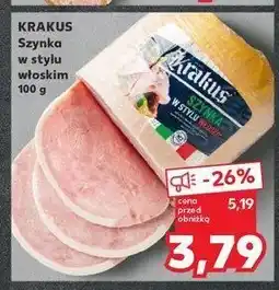 Kaufland Szynka w stylu włoskim Krakus animex oferta