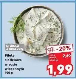 Kaufland Filety śledziowe w sosie wiosennym oferta