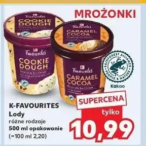 Kaufland Lody cookie dough K-classic favourites oferta