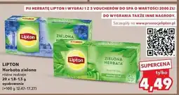 Kaufland Herbata pure Lipton clear green oferta