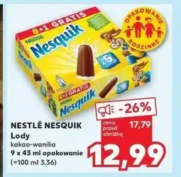 Lody kakaowo-waniliowe Nesquik