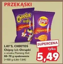 Kaufland Chrupki flamin hot Cheetos crunchos oferta