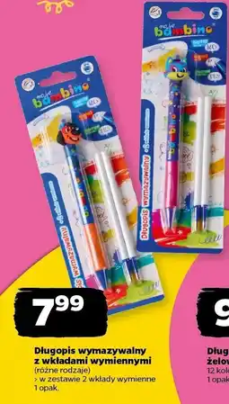 Netto Długopis wymazywalny + 2 wkłady Moje Bambino oferta