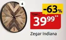 Black Red White Zegar Indiana oferta