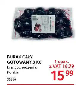 Selgros BURAK CAŁY GOTOWANY 3 KG oferta