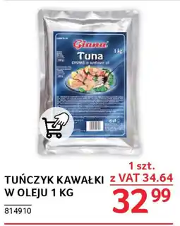 Selgros TUŃCZYK KAWAŁKI W OLEJU 1 KG oferta
