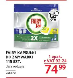Selgros FAIRY KAPSUŁKI DO ZMYWARKI 115 SZT. oferta