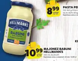 Stokrotka MAJONEZ BABUNI HELLMANN'S, 340 ml oferta