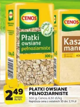 Stokrotka PŁATKI OWSIANE PEŁNOZIARNISTE Cenos, 300 g oferta