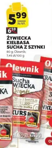 Stokrotka ŻYWIECKA KIEŁBASA SUCHA Z SZYNKI Olewnik, 80 g oferta