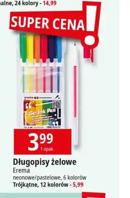 E.Leclerc Długopisy żelowe Erema oferta