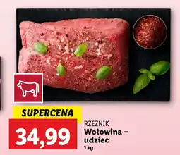 Lidl RZEŹNIK Wołowina - udziec, 1 kg oferta