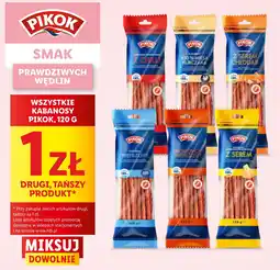 Lidl WSZYSTKIE KABANOSY PIKOK, 120 G oferta