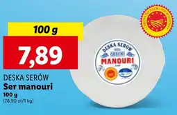 Lidl DESKA SERÓW Ser manouri, 100 g oferta