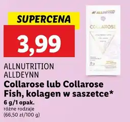 Lidl ALLNUTRITION ALLDEYNN Collarose lub Collarose Fish, kolagen w saszetce, 6 g oferta