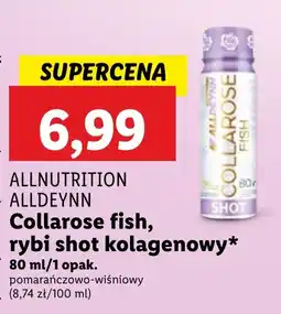Lidl ALLNUTRITION ALLDEYNN Collarose fish, rybi shot kolagenowy, 80 ml oferta