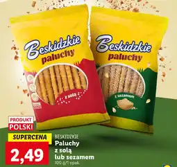 Lidl BESKIDZKIE Paluchy z solą lub sezamem, 100 g oferta