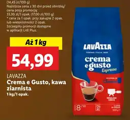 Lidl LAVAZZA Crema e Gusto, kawa ziarnista, 1 kg oferta
