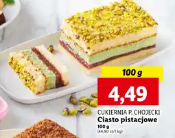 Lidl CUKIERNIA P. CHOJECKI Ciasto pistacjowe, 100 g oferta