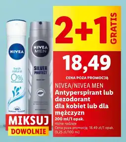 Lidl NIVEA/NIVEA MEN Antyperspirant lub dezodorant dla kobiet lub dla mężczyzn, 200 ml oferta