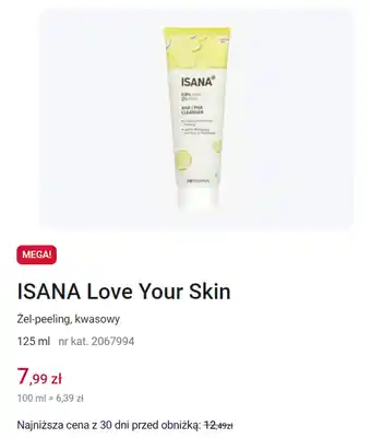 Rossmann ISANA Love Your Skin, 125 ml oferta