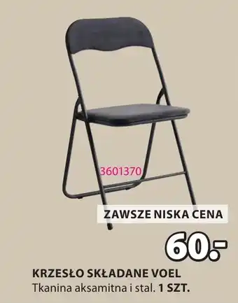 JYSK KRZESŁO SKŁADANE VOEL oferta