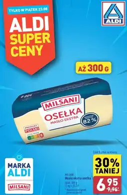ALDI Masło ekstra osełka 300g oferta