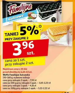 Auchan Wafle śmietankowe Jutrzenka oferta