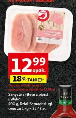Auchan Sznycel z fileta z piersi indyka Auchan oferta