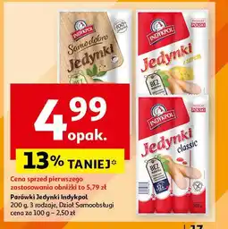Auchan Parówki klasyczne Indykpol jedynki oferta
