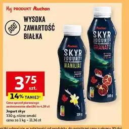 Auchan Jogut pitny skyr granat Auchan różnorodne (logo czerwone) oferta