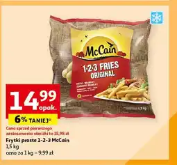 Auchan Frytki proste Mccain 1-2-3 oferta