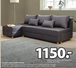 JYSK KANAPA Z SZEZLONGIEM HAMPEN S214 x W69 x G81/122 cm oferta