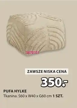 JYSK PUFA HYLKE S60 x W40 x G60 cm oferta
