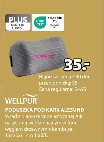 JYSK WELLPUR PODUSZKA POD KARK ALESUND 13x25x11 cm oferta