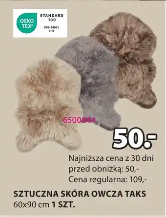 JYSK SZTUCZNA SKÓRA OWCZA TAKS 60x90 cm oferta