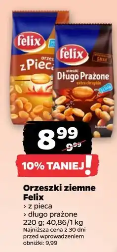 Netto Orzeszki długo prażone extra chrupkie Felix oferta