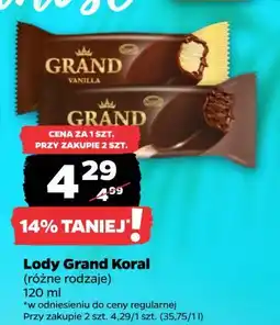 Netto Lód vanilla Koral Grand oferta