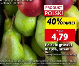 Lidl Gruszka klapsa oferta