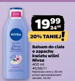Netto Balsam do ciała cherry blossom & jojoba oil Nivea oferta