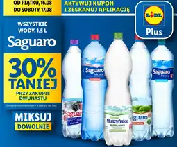 Lidl Woda średnionasycona Saguaro Muszyńskie oferta