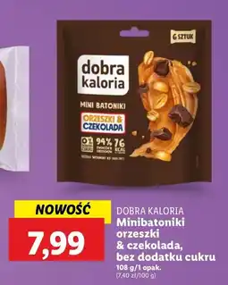 Lidl Mini batoniki czekolada i orzeszki Dobra Kaloria oferta
