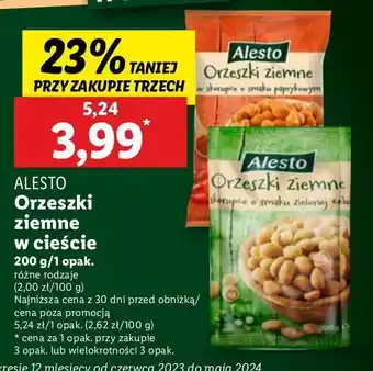 Lidl Orzeszki ziemne w cieście paprykowym Alesto oferta