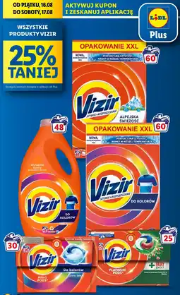 Lidl Kapsułki do prania kolorów Vizir All In One Pods oferta