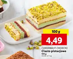 Lidl Ciasto pistacjowe Chojecki oferta