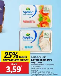 Lidl Serek kremowy naturalny Arla Apetina oferta