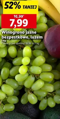 Lidl Winogrona jasne oferta