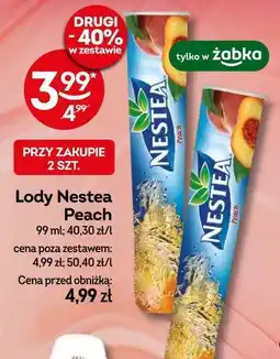 Żabka Lody Nestea Peach oferta