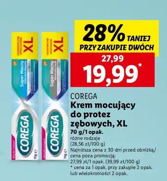 Lidl Krem mocujący do protez Corega Super Mocny oferta